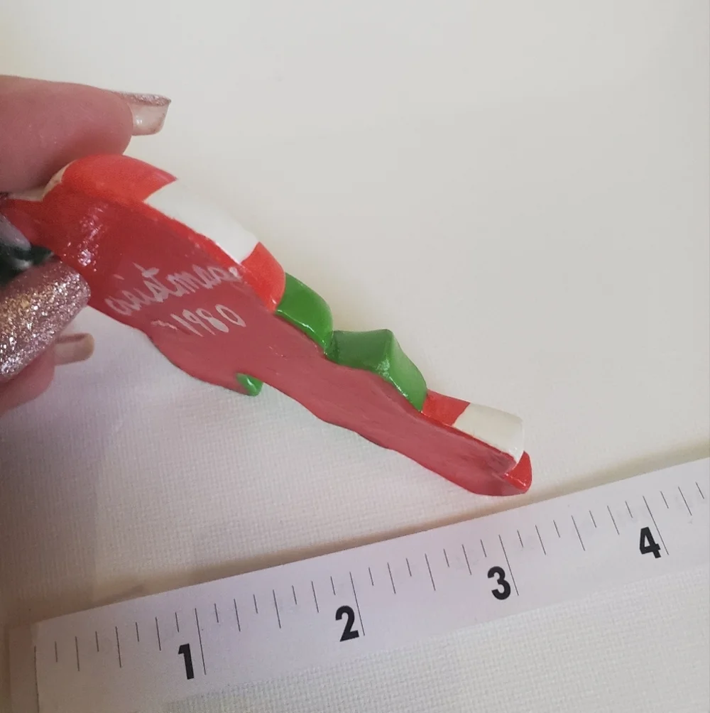 Vintage 1980 Candycane Ornament - Picture 6 of 6